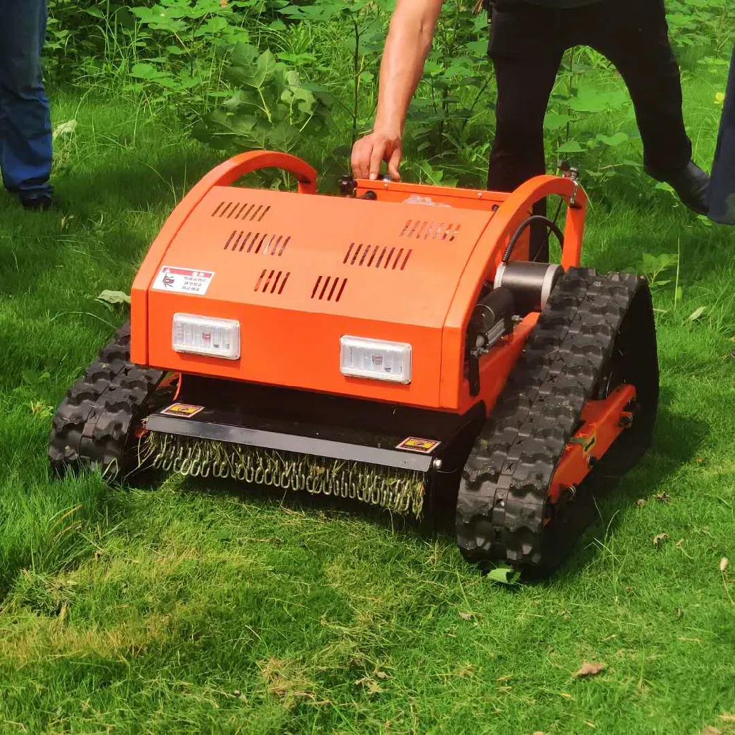 Mini Crawler Type Remote Control Robot Gasoline Engine Lawn Mower