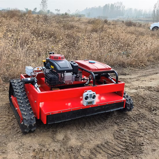Mini Crawler Type Remote Control Robot Gasoline Engine Lawn Mower